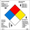 National Marker Co NMC RTK Labels-Write On NFPA / 2in X 2in / Red / Yellow / White / Blue / PSP HMS12L